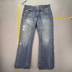BKE Tyler Jeans Mens Blue Med‎ Wash Relaxed Straight Button Fly Fits 31x30